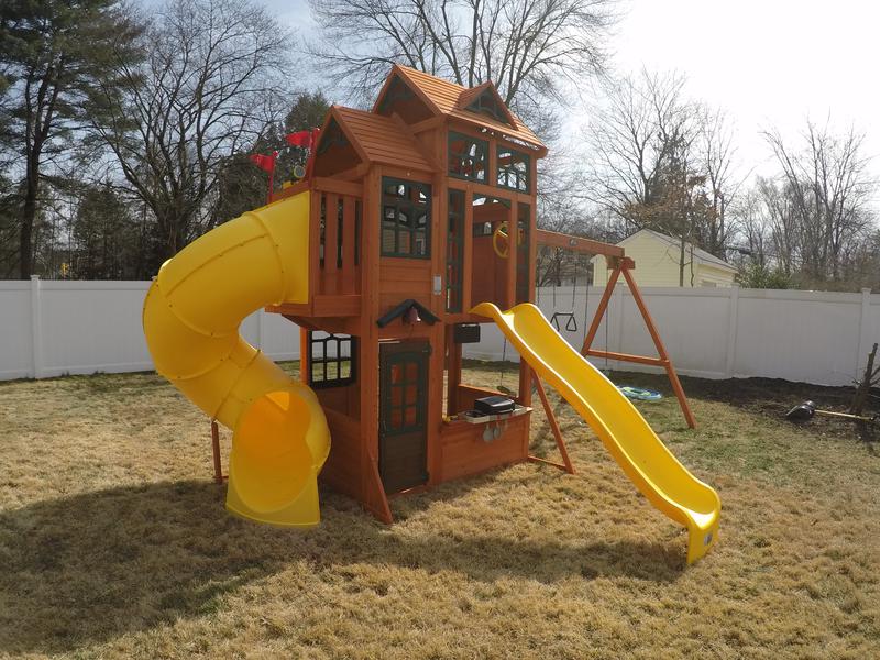 Swing Set Installer Nj Kidkraft Cedar Summit Copper Ridge