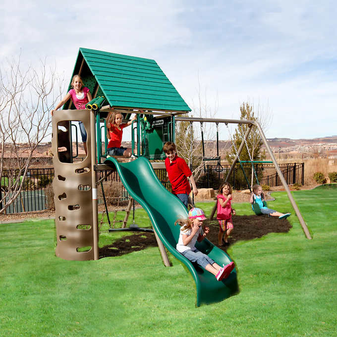 Swing Set Installer Nj Kidkraft Cedar Summit Copper Ridge